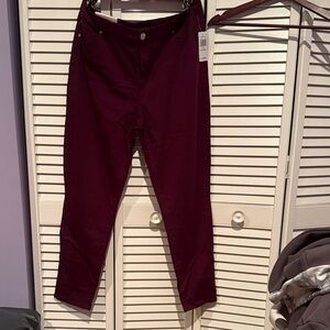 Celebrity Pink Rich Burgundy Skinny Jeans